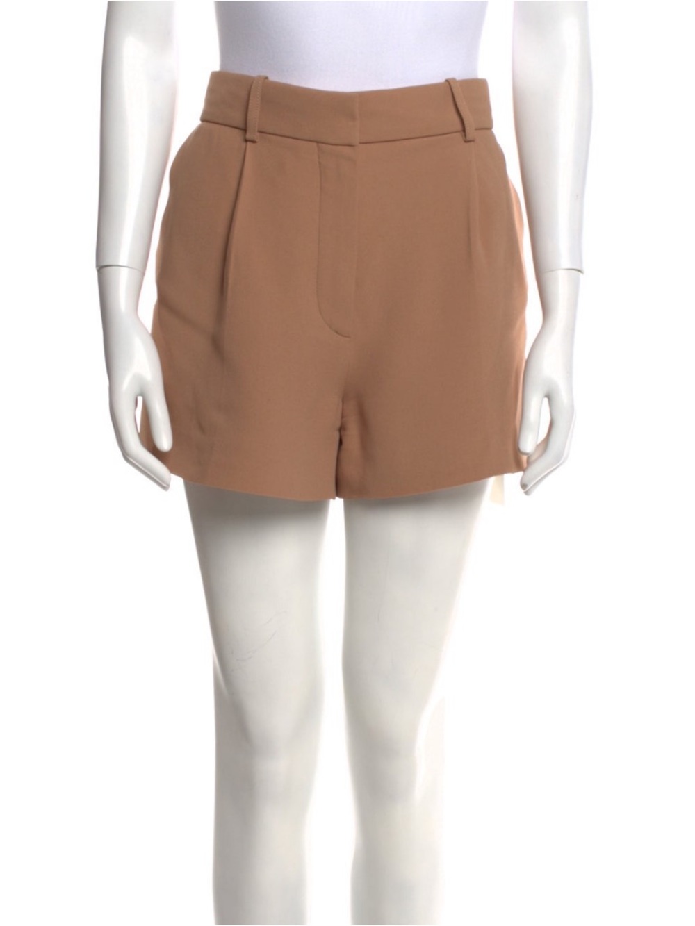 Chloe Tan Silk Shorts - Size 38